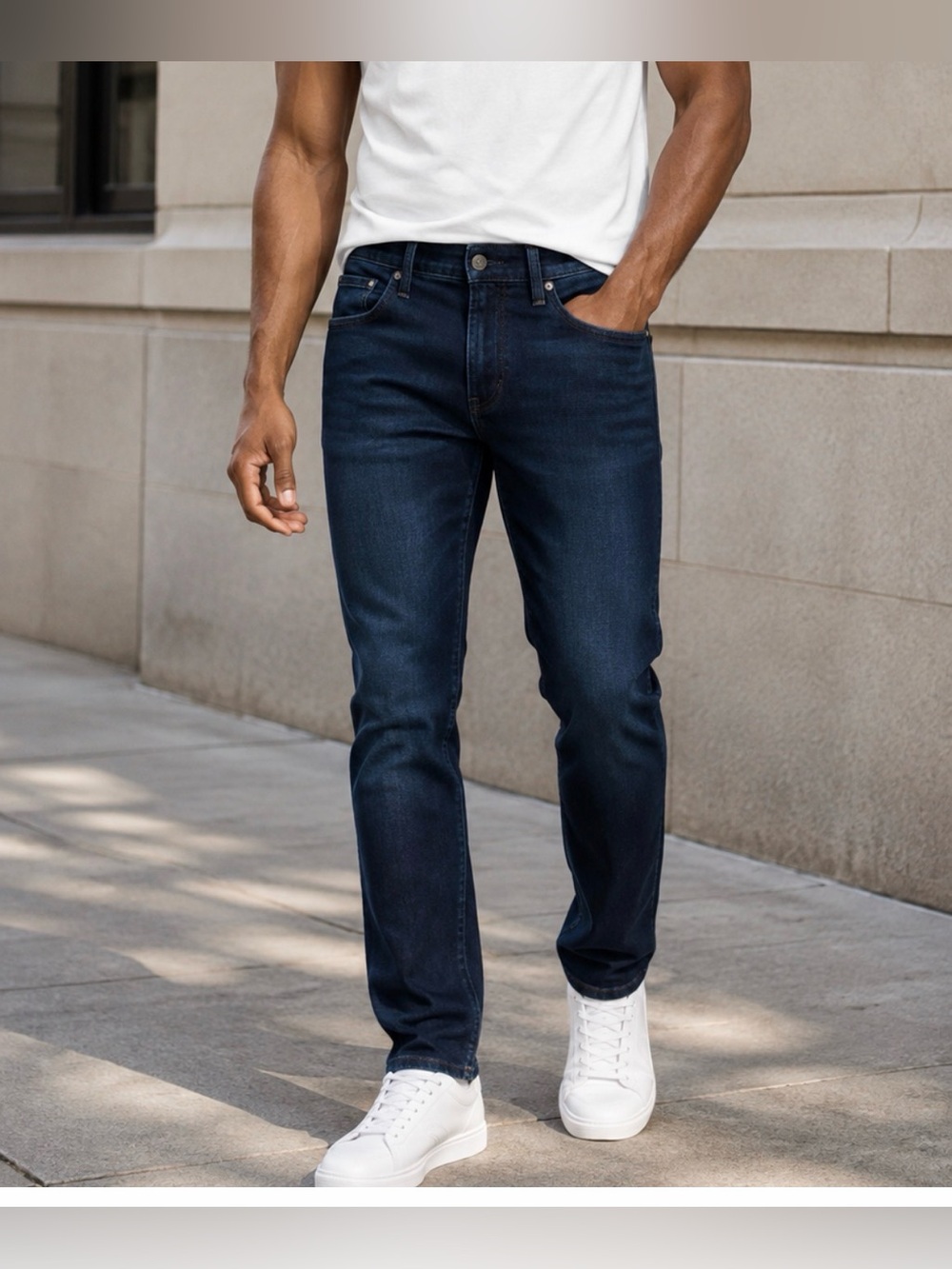 American Eagle Outfitters Men’s Navy Slim Straight Jeans